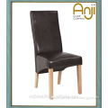 Morden style kd dining chair with brown leather chair